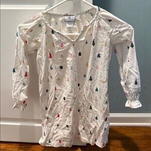 Petite Plum Christmas trees nightgown